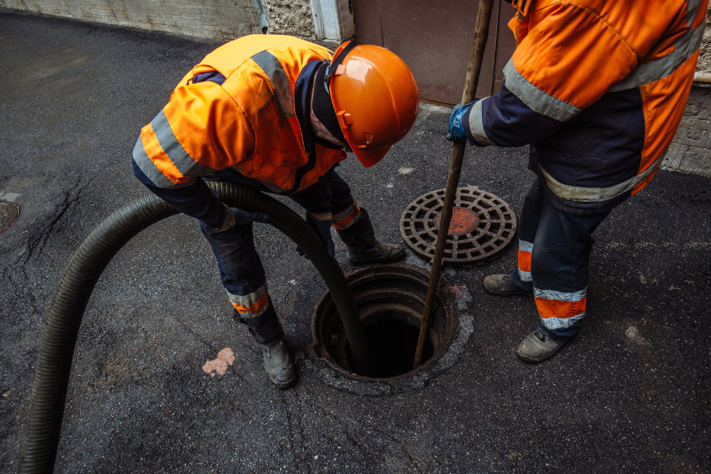 Sewer line repair in Deira commercial area
